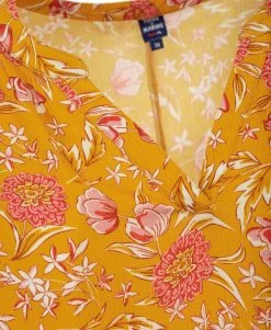 Blouse Jaune Imprimé Floral Femme -Style Famille Boutique prod 7061 blouse mc imprime jaune osblo 666x812 fc7ea0111e0b