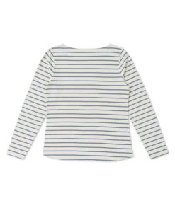 MARINIERE ML FOND GREGE RAYE BLEU ECOFEL -Style Famille Boutique prod 7109 mariniere ml fond grege raye bleu ecofel 666x812 fc7ea0111e0b