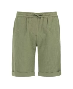Bermuda Gaze De Coton Vert Olive Homme -Style Famille Boutique prod 7157 bermuda vert olive lexon 666x812 fc7ea0111e0b