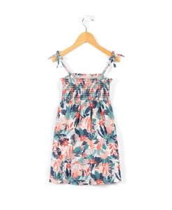 Robe Fleurie Sans Manches Fille -Style Famille Boutique prod 7236 robe ssm imprime fond rose pariya 666x812 fc7ea0111e0b