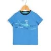 T-shirt Garçon Col Rond Bleu Azur