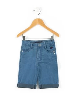 Bermuda Jean Bleu Clair Garçon