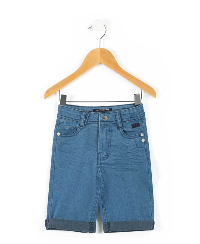Bermuda Jean Bleu Clair Garçon 1 Bermuda Jean Bleu Clair Garçon