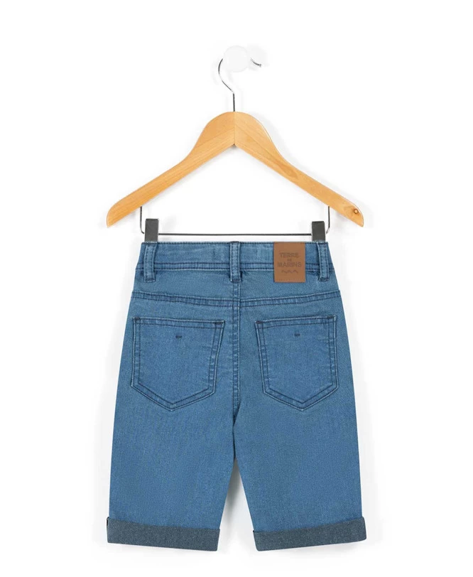 Bermuda Jean Bleu Clair Garçon 3 Bermuda Jean Bleu Clair Garçon – Image 3