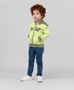 Veste à Capuche Vert Citron Garçon