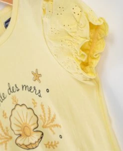 T-shirt Jaune Avec Imprimé Fille -Style Famille Boutique prod 7822 tee shirt mc jaune blanchi adove 666x812 fc7ea0111e0b