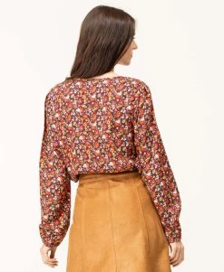 Blouse Imprimé Rose Femme -Style Famille Boutique prod 7970 blouse ml imprime rose carox 666x812 fc7ea0111e0b