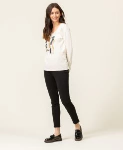 T-shirt Manches Longues Col V Imprimé Doré -Style Famille Boutique prod 8018 tee shirt ml grege tigrine 666x812 fc7ea0111e0b