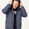 Blouson Homme Bleu Marine Avec capuche Ajustable 