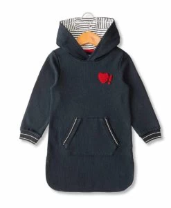 Robe Fille à Capuche En Molleton
