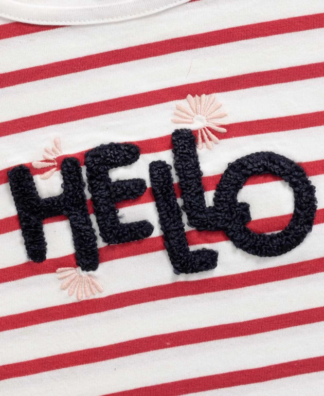 Marinière Imprimé Manches Fille 3 Marinière Imprimé Manches Fille – Image 3