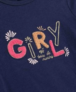 T-shirt Manches Longues Bleu Marine Avec Broderie Fille -Style Famille Boutique prod 8327 tee shirt ml indigo tipri 666x812 fc7ea0111e0b