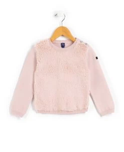 Pull Sherpa Rose Fille