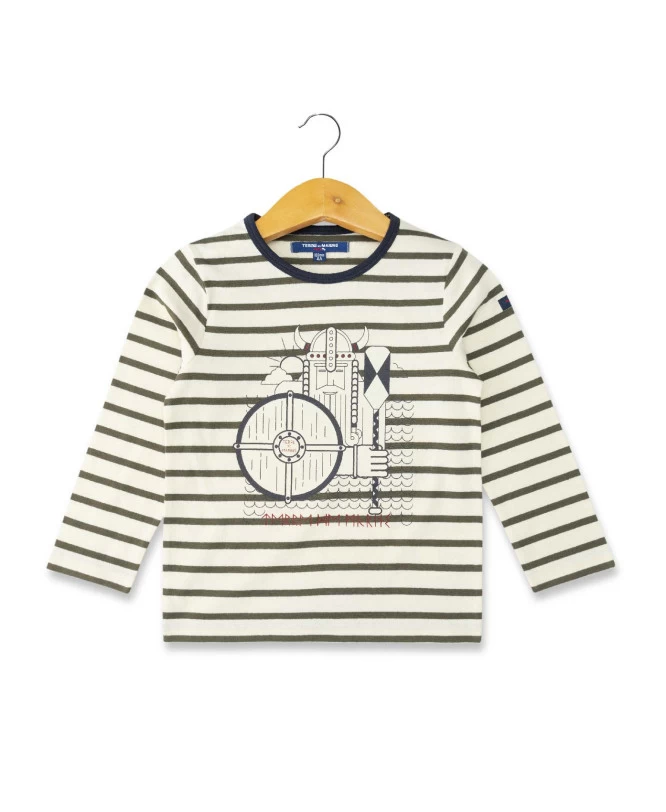T-shirt Rayé Viking Garçon 1 T-shirt Rayé Viking Garçon