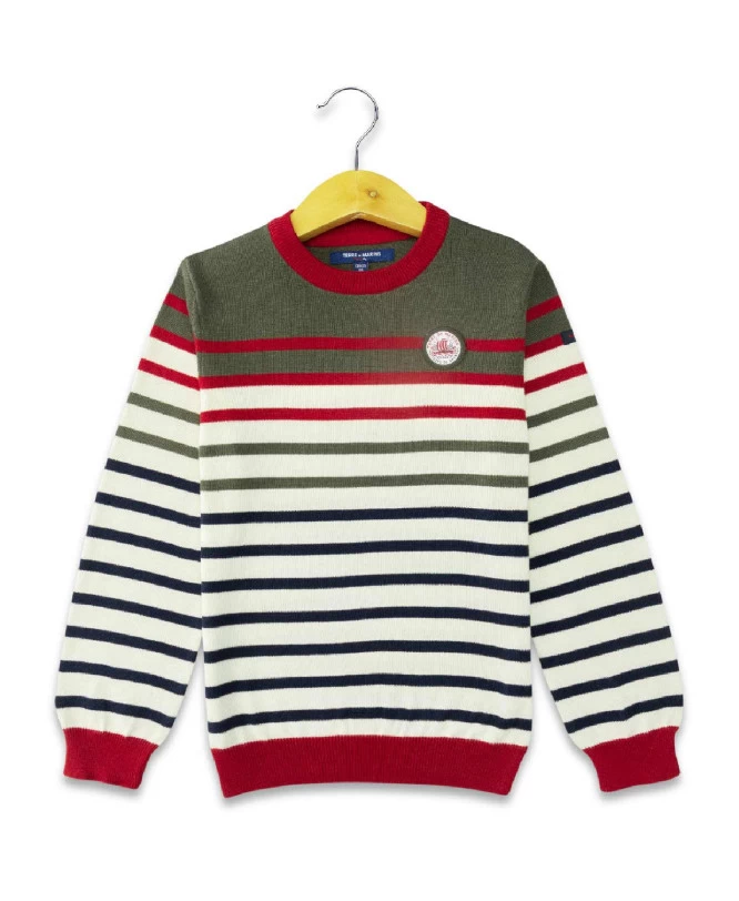 Pull Rayé Garçon Multicolore 1 Pull Rayé Garçon Multicolore