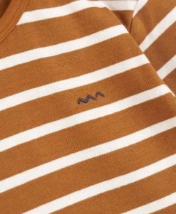 Marinière Garçon éco-conçue Camel /grège -Style Famille Boutique prod 8390 mariniere ml fond camel raye grege ecogal 666x812 fc7ea0111e0b