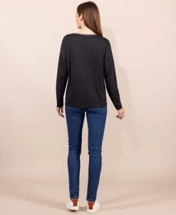 T-shirt Manches Longues Noir Femme -Style Famille Boutique prod 8758 tee shirt ml noir triol 666x812 fc7ea0111e0b