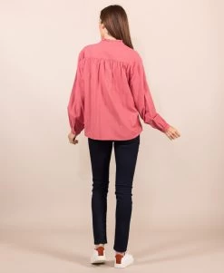 Chemise Rose Col Montant Femme -Style Famille Boutique prod 8767 chemise chemisier ml bois de rose carvie 666x812 fc7ea0111e0b