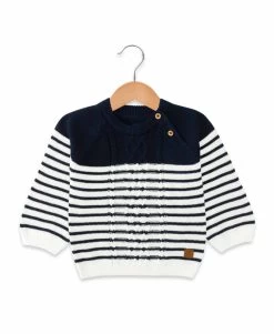 Pull Marin Ouverture épaule Bébé Garçon