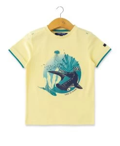 T-shirt Garçon Jaune Imprimé