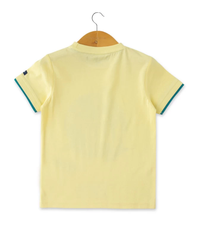T-shirt Garçon Jaune Imprimé 2 T-shirt Garçon Jaune Imprimé – Image 2