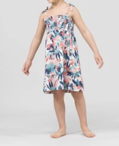 Robe Fleurie Sans Manches Fille -Style Famille Boutique prod 9022 robe ssm imprime fond rose pariya 666x812 fc7ea0111e0b