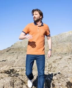 Polo Manches Courtes Rouille Homme 11 Polo Manches Courtes Rouille Homme -Style Famille Boutique prod 9034 polo mc rouille otoma 666x812 fc7ea0111e0b