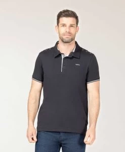 Polo Bleu Marine Homme