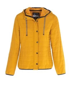 Veste Matelassée Jaune Femme