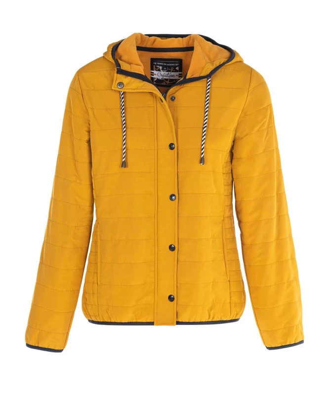 Veste Matelassée Jaune Femme 1 Veste Matelassée Jaune Femme