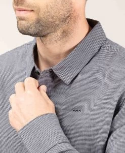 Chemise Grise Pied-de-poule Homme -Style Famille Boutique prod 9122 chemise chemisier ml imprime copou 666x812 fc7ea0111e0b