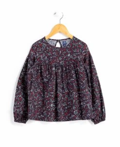 Blouse Fille Manches Longues imprimé Rouge