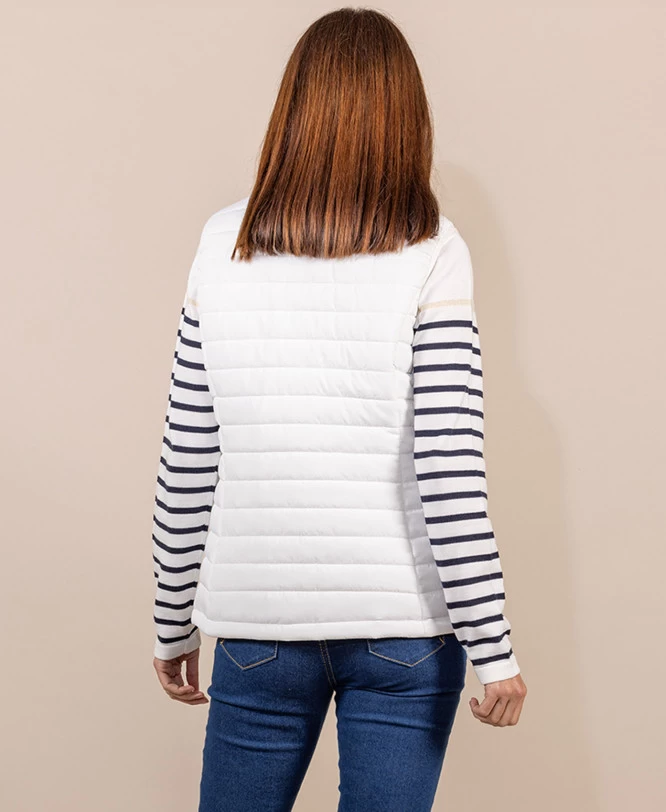 Doudoune Sans Manches Blanche Femme 2 Doudoune Sans Manches Blanche Femme – Image 2