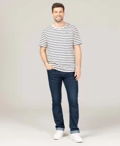 Marinière Homme Manches Courtes Fond Grège Rayé Bleu Marine -Style Famille Boutique prod 9271 mariniere mc fond grege raye indigo ecohok 666x812 fc7ea0111e0b