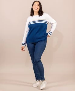 Pull Bleu Femme Made In France Kolette -Style Famille Boutique prod 9287 pull bleu kolette 666x812 fc7ea0111e0b