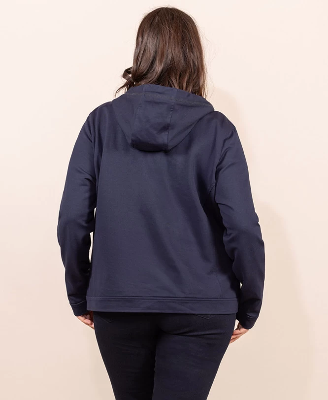 Veste Milano Bleu Marine Femme 2 Veste Milano Bleu Marine Femme – Image 2