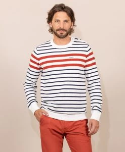 Pull Rayé Multicolore Homme