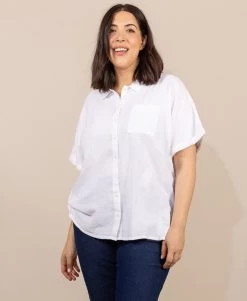 Chemise Sans Manches Blanche Femme