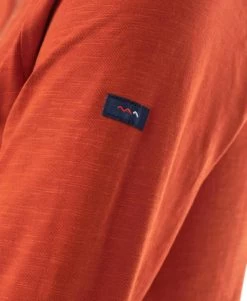 T-shirt Femme Rouge Brique Manches Longues Col V -Style Famille Boutique prod 9533 tee shirt ml rouge brique eroda 666x812 fc7ea0111e0b