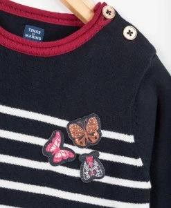 ROBE ML RAYE FOND INDIGO BORIANE -Style Famille Boutique prod 9542 robe ml raye fond indigo boriane 666x812 fc7ea0111e0b