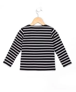 Marinière Authentique Fille Fond Marine Rayé Blanc 5 Marinière Authentique Fille Fond Marine Rayé Blanc -Style Famille Boutique prod 9628 tee shirt ml fond marine raye blanc opt uceane 666x812 fc7ea0111e0b