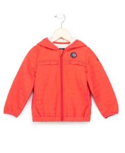 Veste Déperlante à Capuche Rose Grenadine Fille