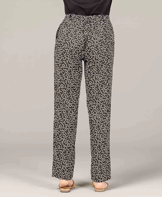 Pantalon Fluide Imprimé En Viscose 2 Pantalon Fluide Imprimé En Viscose – Image 2